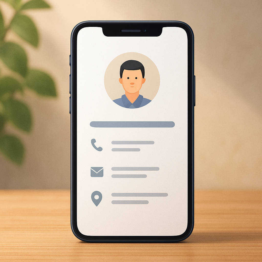 모바일 명함 메인 이미지