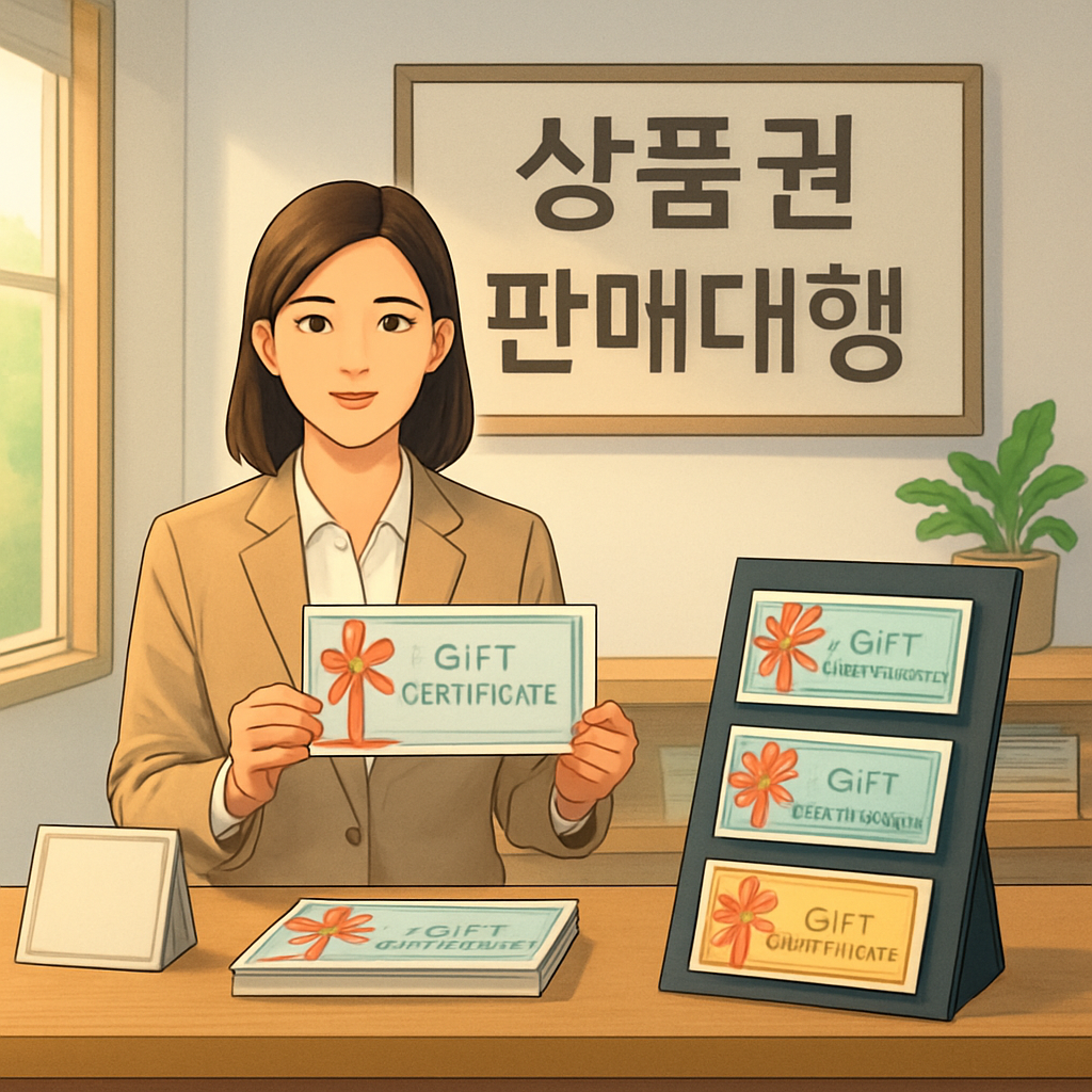 상품권 판매대행 이미지