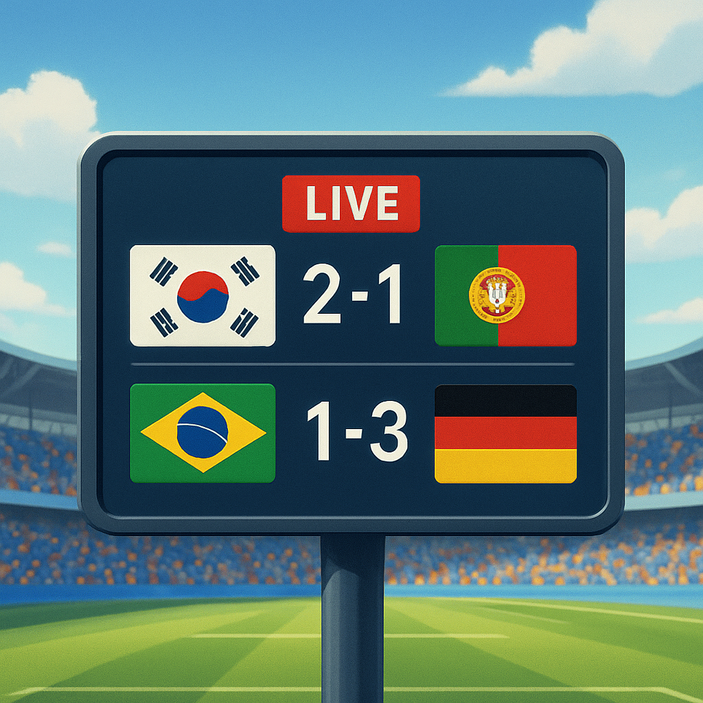 실시간 경기 결과 이미지