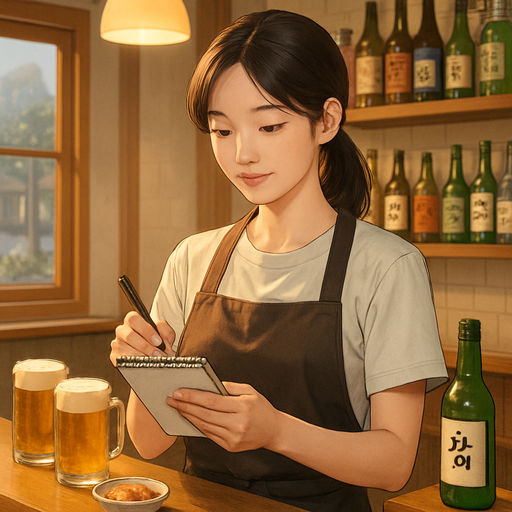 주점 알바 구직 이미지