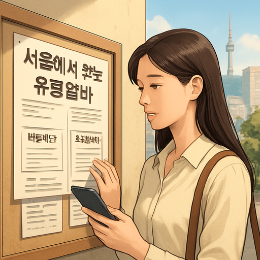 서울에서 찾는 유흥알바 구직 팁과 채용 공고 이미지